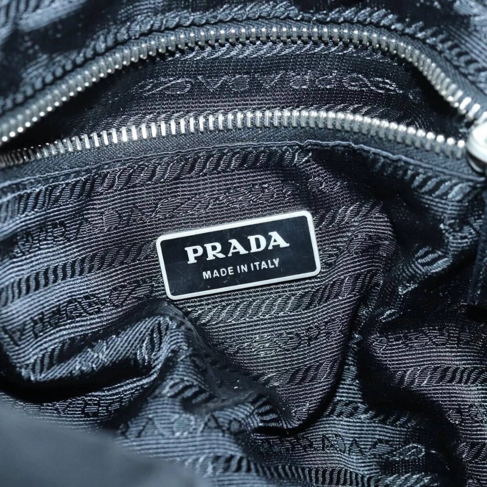 PRADA Backpack Nylon Black Silver Auth 85289 - Picture 11 of 16